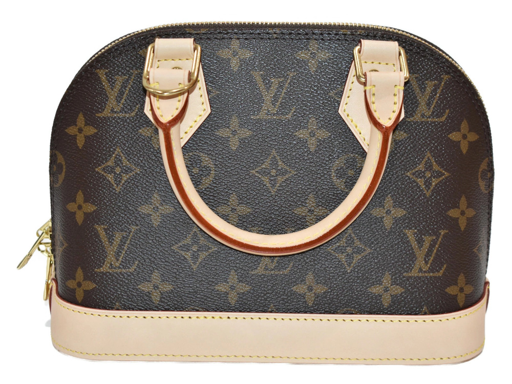 Louis Vuitton Brown Monogram Canvas Alma Bag Shoulder 2way Brown